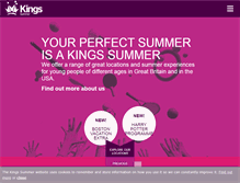 Tablet Screenshot of kingssummer.com